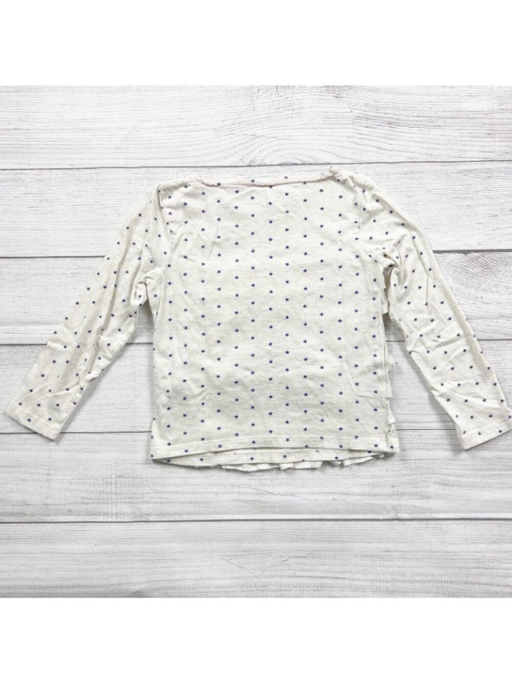 Mini Boden Girls Tiered Ruffle Star Print Long Sleeve Top 5-6 - Picture 3 of 3
